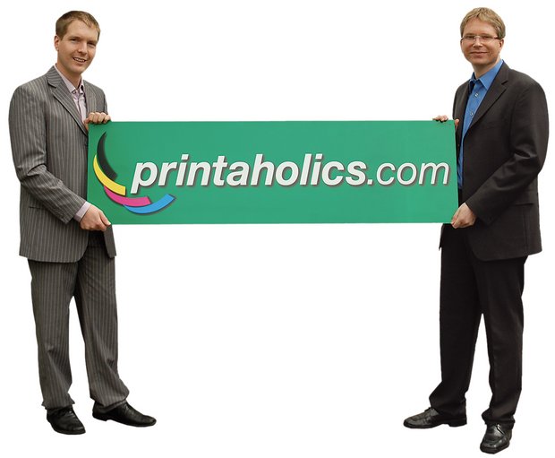 Die Gründer der printaholics GmbH Oliver Becker und Frank Ulrich Stange